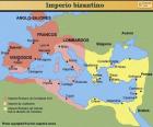 Orta Çağ'daki Bizans İmparatorluğu haritası